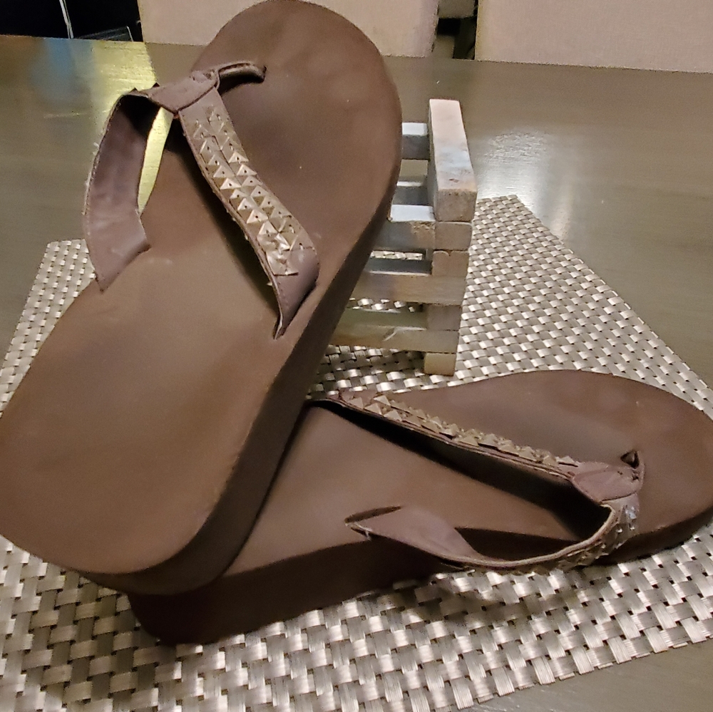 Brown Wedge Sandals